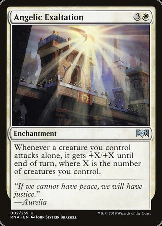 Angelic Exaltation [Ravnica Allegiance] | Exor Games New Glasgow