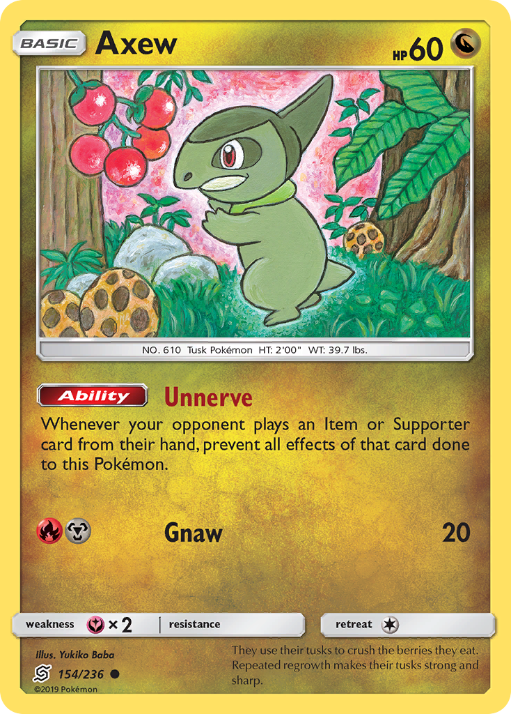 Axew (154/236) [Sun & Moon: Unified Minds] | Exor Games New Glasgow