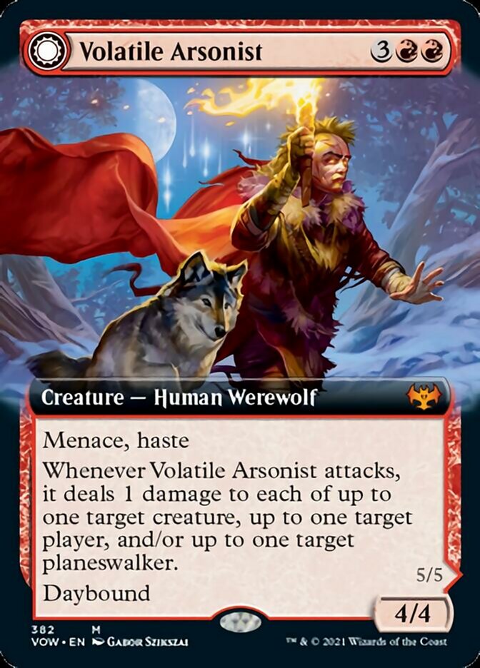 Volatile Arsonist // Dire-Strain Anarchist (Extended) [Innistrad: Crimson Vow] | Exor Games New Glasgow