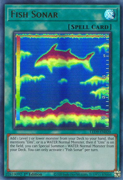 Fish Sonar [LED9-EN020] Ultra Rare | Exor Games New Glasgow