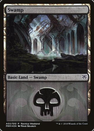 Swamp - Dimir (A02) [GRN Ravnica Weekend] | Exor Games New Glasgow