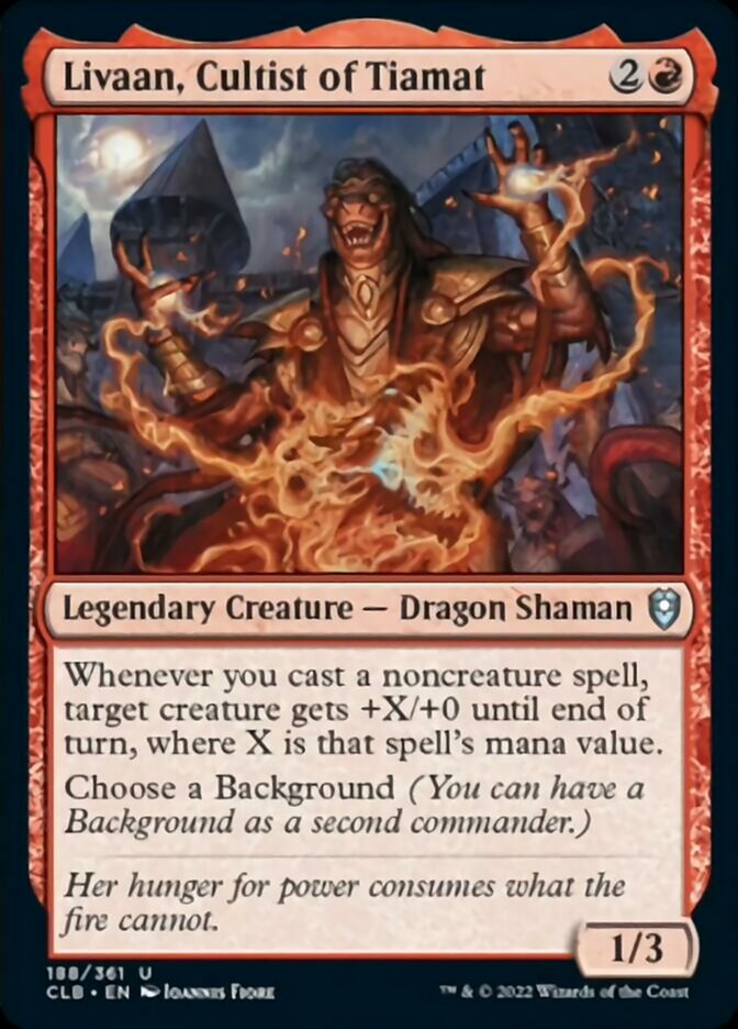 Livaan, Cultist of Tiamat [Commander Legends: Battle for Baldur's Gate] | Exor Games New Glasgow