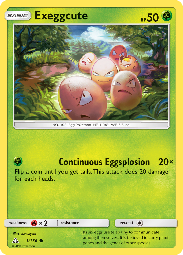 Exeggcute (1/156) [Sun & Moon: Ultra Prism] | Exor Games New Glasgow