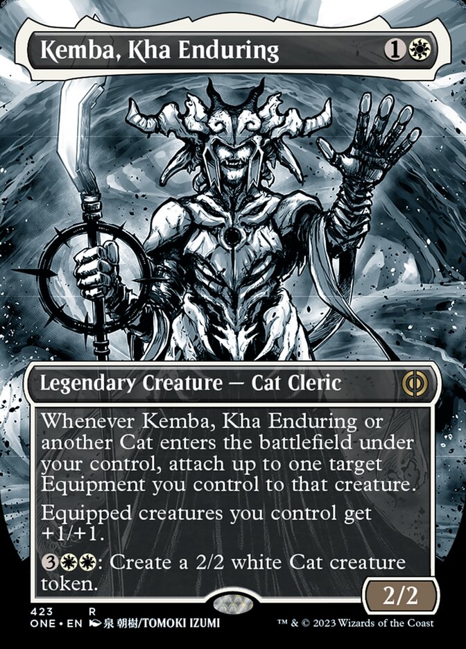 Kemba, Kha Enduring (Borderless Manga Step-and-Compleat Foil) [Phyrexia: All Will Be One] | Exor Games New Glasgow