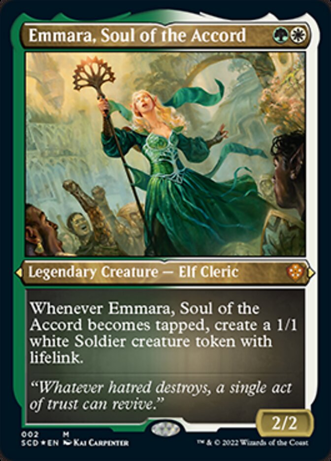 Emmara, Soul of the Accord (Foil Etched) [Starter Commander Decks] | Exor Games New Glasgow