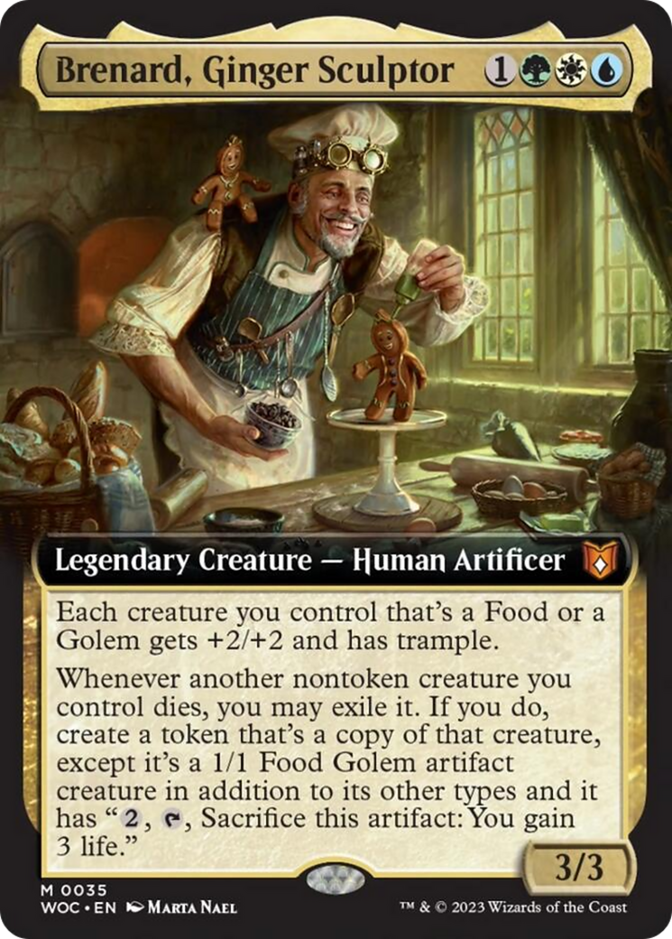 Brenard, Ginger Sculptor (Extended Art) [Wilds of Eldraine Commander] | Exor Games New Glasgow