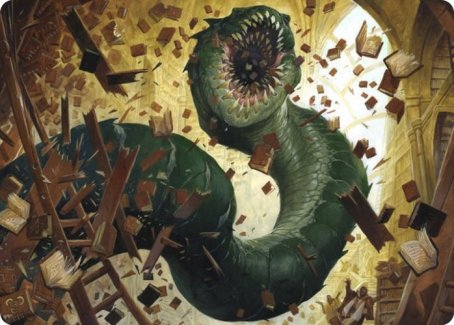 Bookwurm Art Card [Strixhaven: School of Mages Art Series] | Exor Games New Glasgow