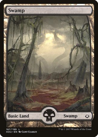 Swamp (187) - Full Art [Hour of Devastation] | Exor Games New Glasgow