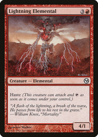 Lightning Elemental [Duels of the Planeswalkers] | Exor Games New Glasgow