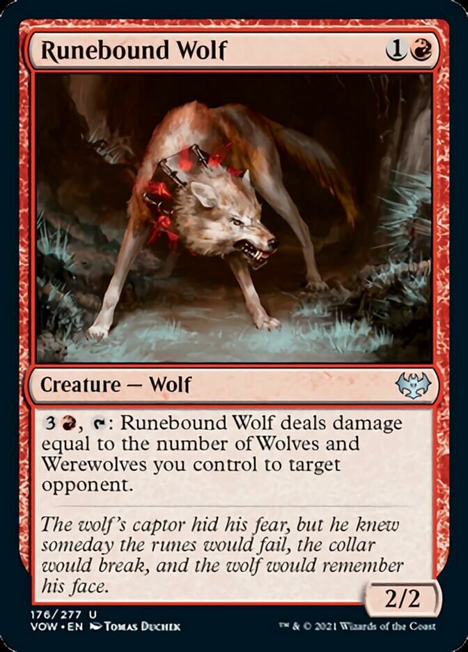 Runebound Wolf [Innistrad: Crimson Vow] | Exor Games New Glasgow