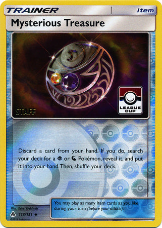 Mysterious Treasure (113/131) (League Promo Staff) [Sun & Moon: Forbidden Light] | Exor Games New Glasgow