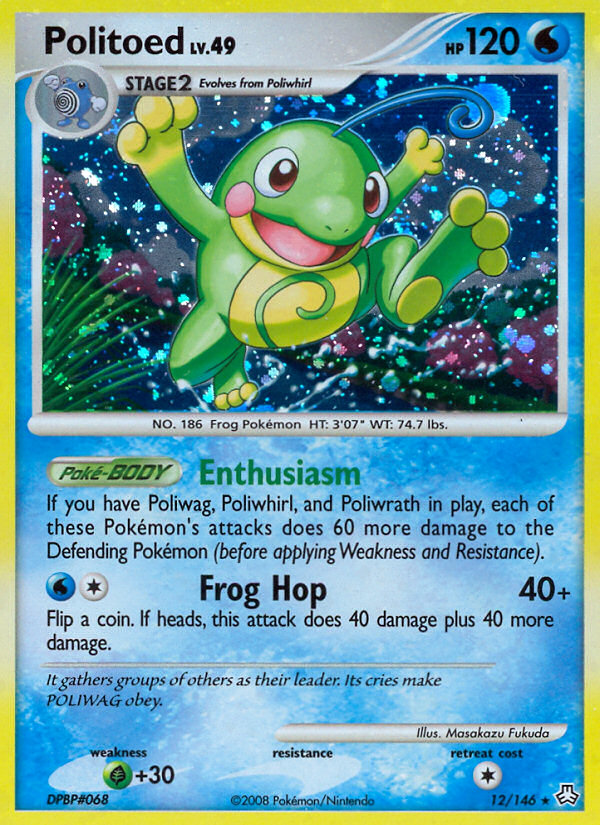 Politoed (12/146) [Diamond & Pearl: Legends Awakened] | Exor Games New Glasgow