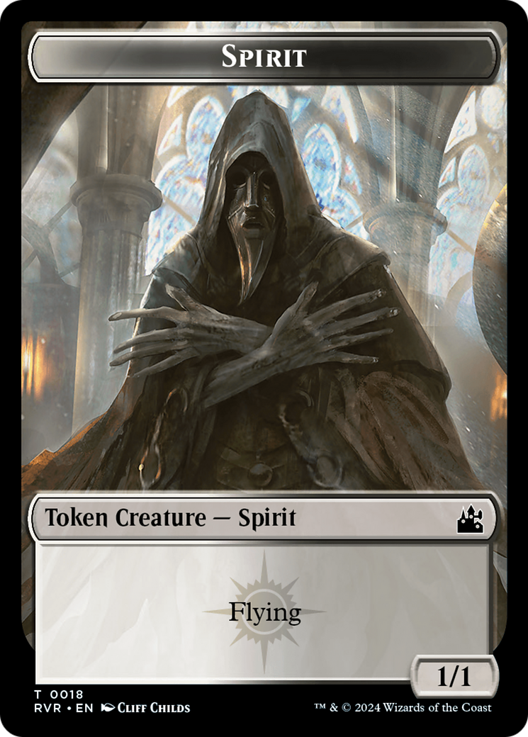 Spirit Token (0018) [Ravnica Remastered Tokens] | Exor Games New Glasgow