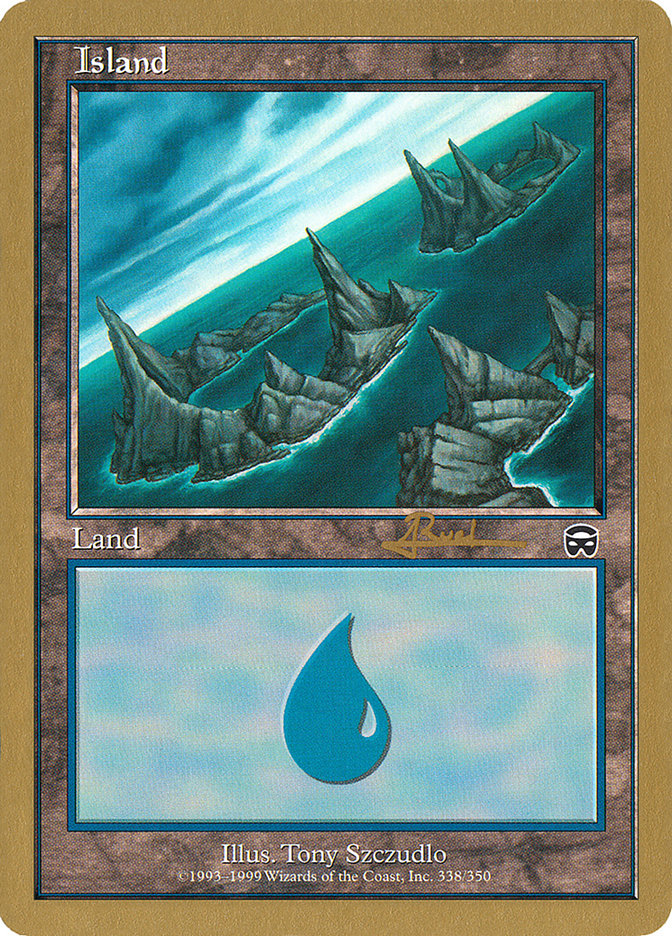 Island (ar338) (Antoine Ruel) [World Championship Decks 2001] | Exor Games New Glasgow