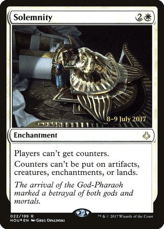 Solemnity [Hour of Devastation Promos] | Exor Games New Glasgow