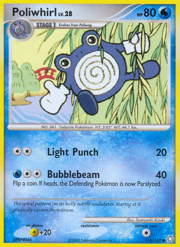 Poliwhirl (115/146) [Diamond & Pearl: Legends Awakened] | Exor Games New Glasgow