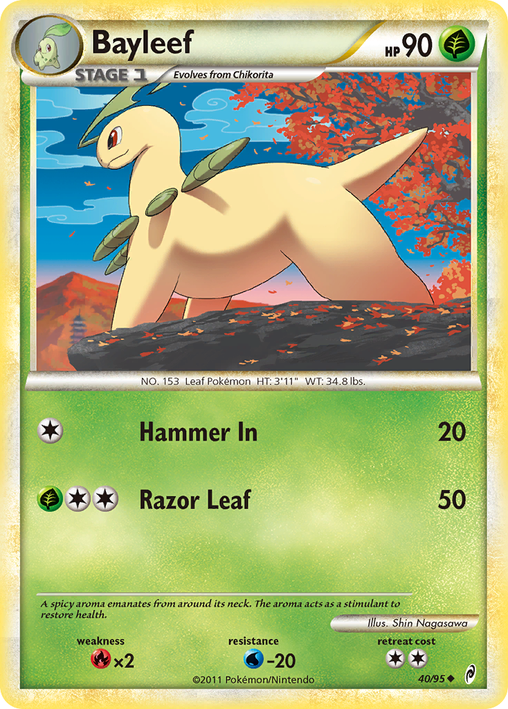 Bayleef (40/95) [HeartGold & SoulSilver: Call of Legends] | Exor Games New Glasgow