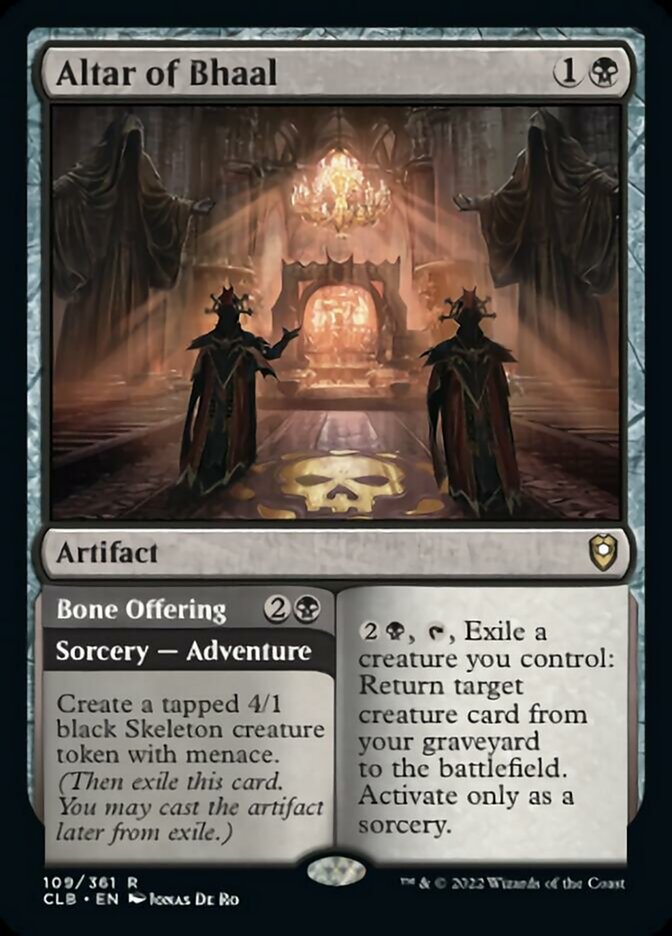 Altar of Bhaal // Bone Offering [Commander Legends: Battle for Baldur's Gate] | Exor Games New Glasgow