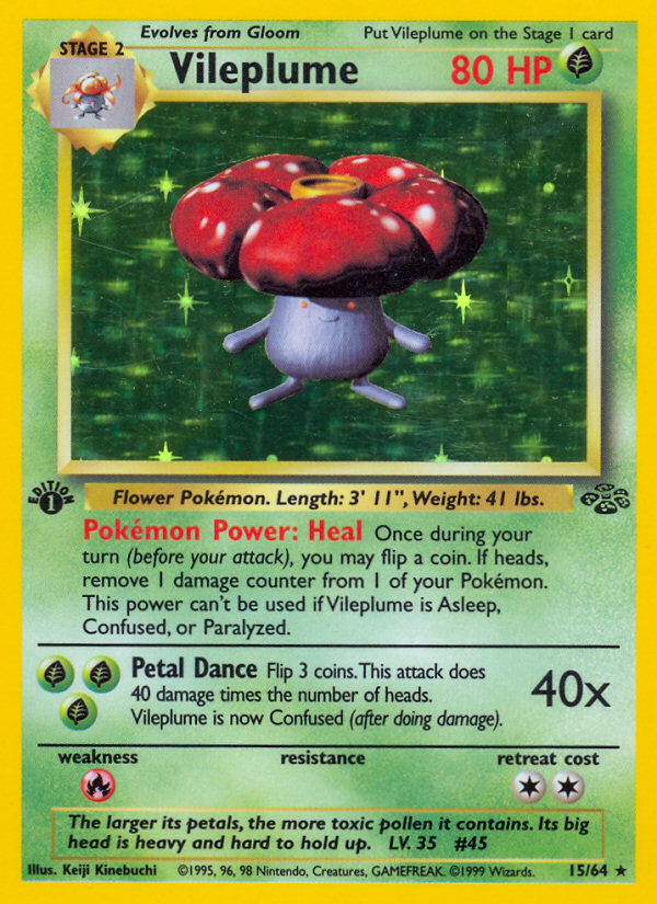 Vileplume (15/64) [Jungle 1st Edition] | Exor Games New Glasgow