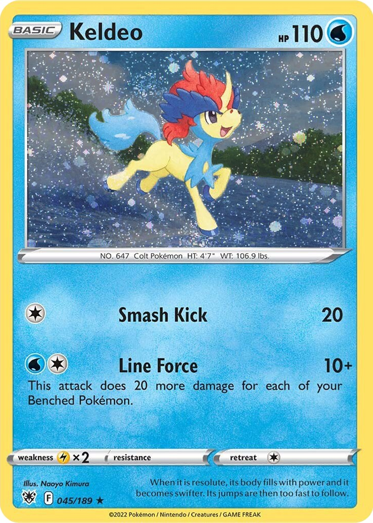 Keldeo (045/189) (Cosmos Holo) [Sword & Shield: Astral Radiance] | Exor Games New Glasgow