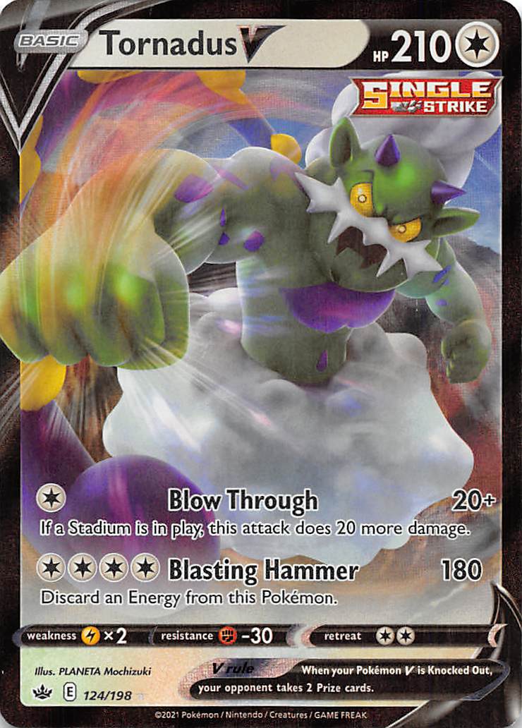 Tornadus V (124/198) [Sword & Shield: Chilling Reign] | Exor Games New Glasgow