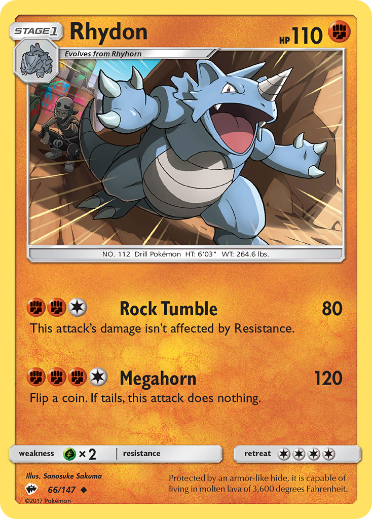 Rhydon (66/147) [Sun & Moon: Burning Shadows] | Exor Games New Glasgow