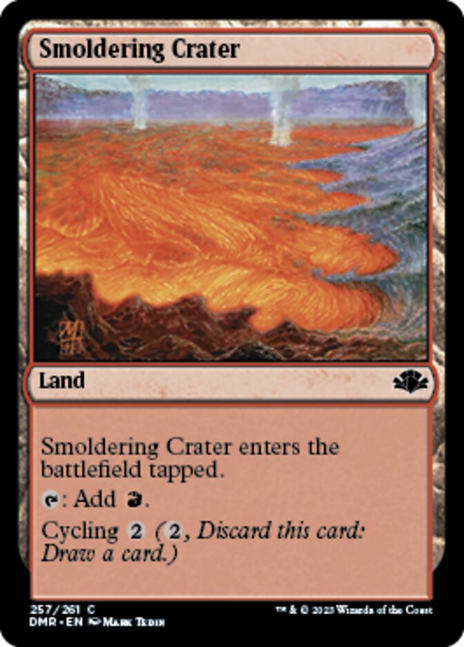 Smoldering Crater [Dominaria Remastered] | Exor Games New Glasgow