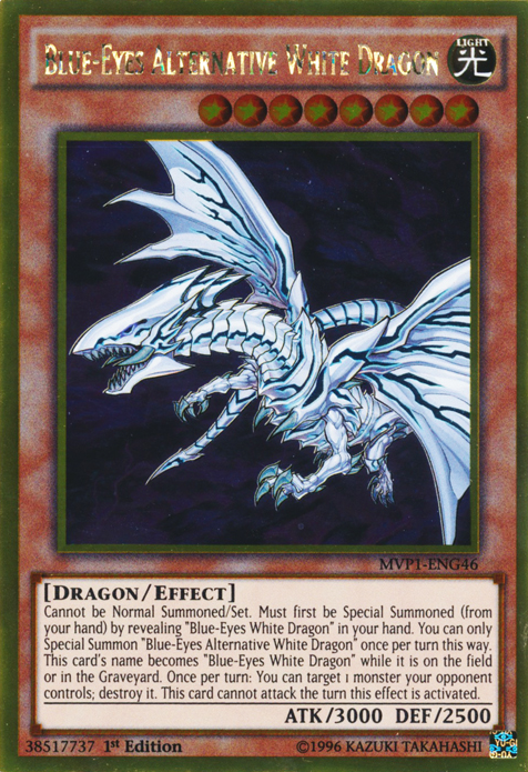 Blue-Eyes Alternative White Dragon [MVP1-ENG46] Gold Rare | Exor Games New Glasgow