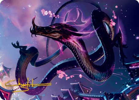 Junji, the Midnight Sky 1 Art Card (Gold-Stamped Signature) [Kamigawa: Neon Dynasty Art Series] | Exor Games New Glasgow