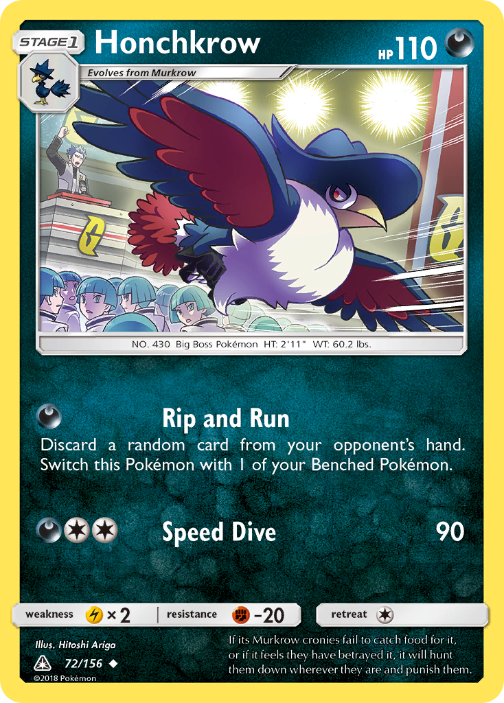 Honchkrow (72/156) [Sun & Moon: Ultra Prism] | Exor Games New Glasgow