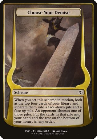 Choose Your Demise (Archenemy: Nicol Bolas) [Archenemy: Nicol Bolas Schemes] | Exor Games New Glasgow