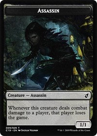 Assassin // Morph Double-sided Token [Commander 2019 Tokens] | Exor Games New Glasgow