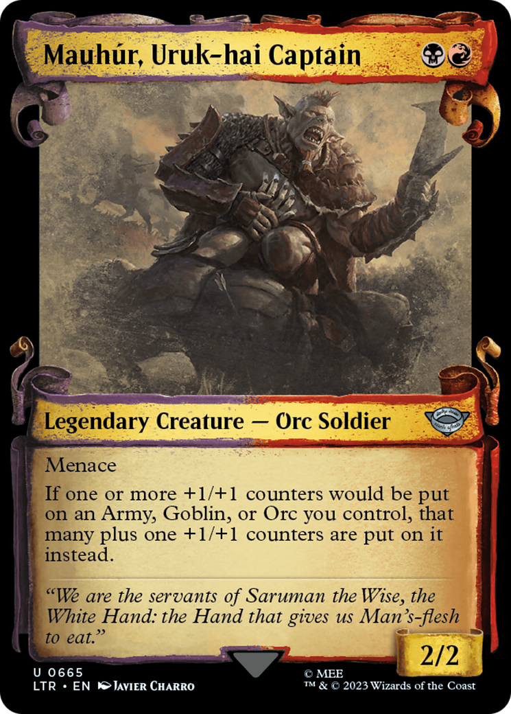 Mauhur, Uruk-hai Captain [The Lord of the Rings: Tales of Middle-Earth Showcase Scrolls] | Exor Games New Glasgow