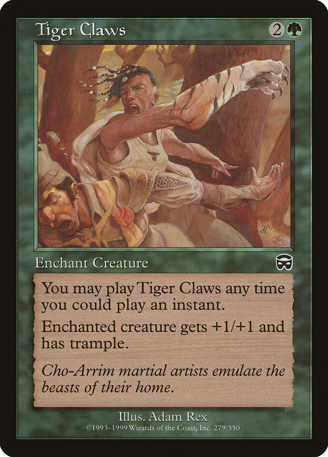 Tiger Claws [Mercadian Masques] | Exor Games New Glasgow