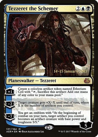 Tezzeret the Schemer [Aether Revolt Promos] | Exor Games New Glasgow