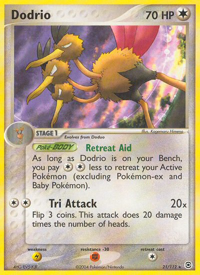 Dodrio (21/112) [EX: FireRed & LeafGreen] | Exor Games New Glasgow