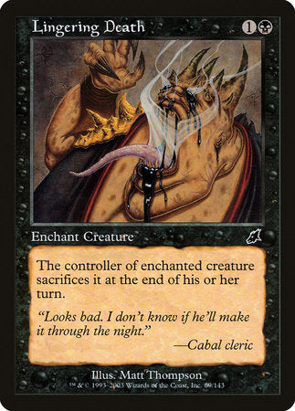 Lingering Death [Scourge] | Exor Games New Glasgow