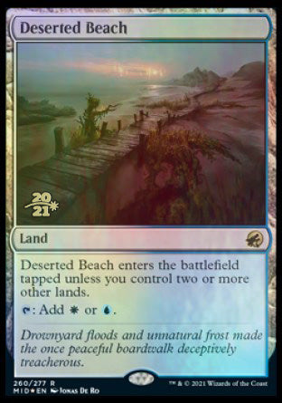 Deserted Beach [Innistrad: Midnight Hunt Prerelease Promos] | Exor Games New Glasgow