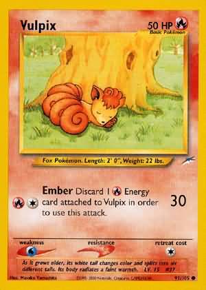 Vulpix (91/105) [Neo Destiny Unlimited] | Exor Games New Glasgow