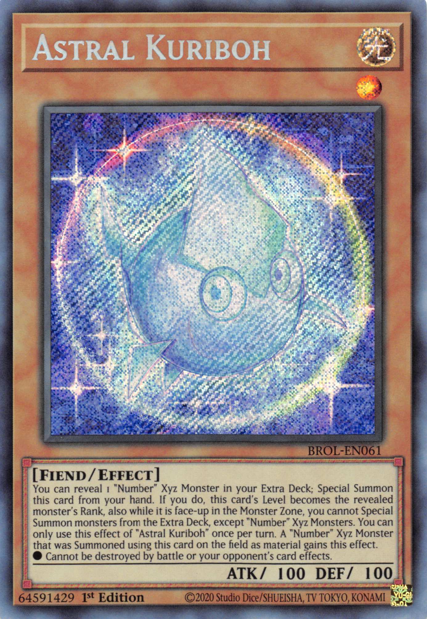 Astral Kuriboh [BROL-EN061] Secret Rare | Exor Games New Glasgow