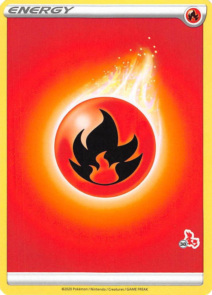 Fire Energy (Cinderace Stamp #38) [Battle Academy 2022] | Exor Games New Glasgow