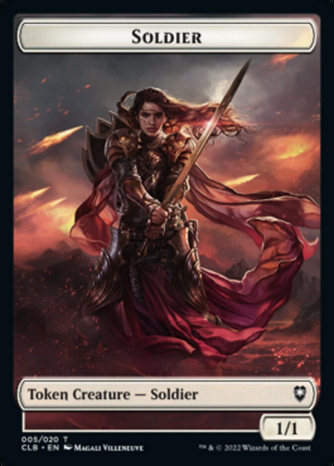 Soldier Token [Commander Legends: Battle for Baldur's Gate Tokens] | Exor Games New Glasgow