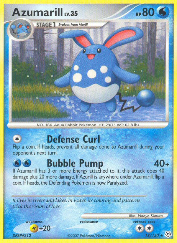 Azumarill (18/130) [Diamond & Pearl: Base Set] | Exor Games New Glasgow