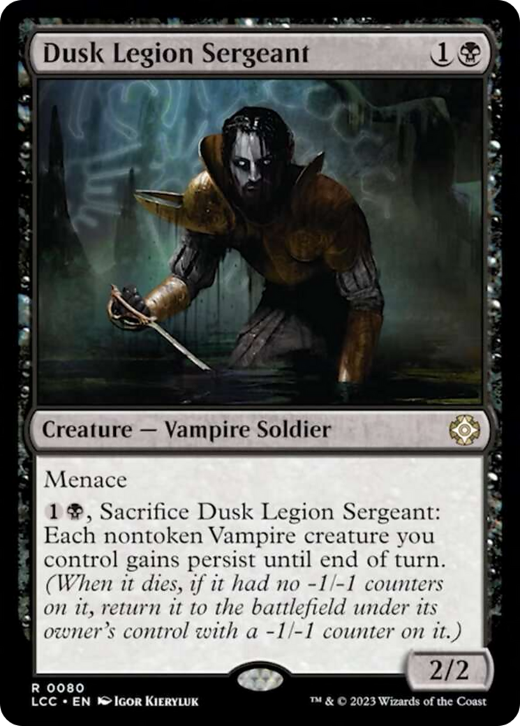 Dusk Legion Sergeant [The Lost Caverns of Ixalan Commander] | Exor Games New Glasgow