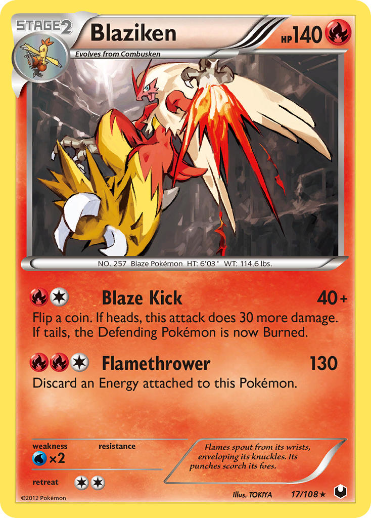 Blaziken (17/108) [Black & White: Dark Explorers] | Exor Games New Glasgow