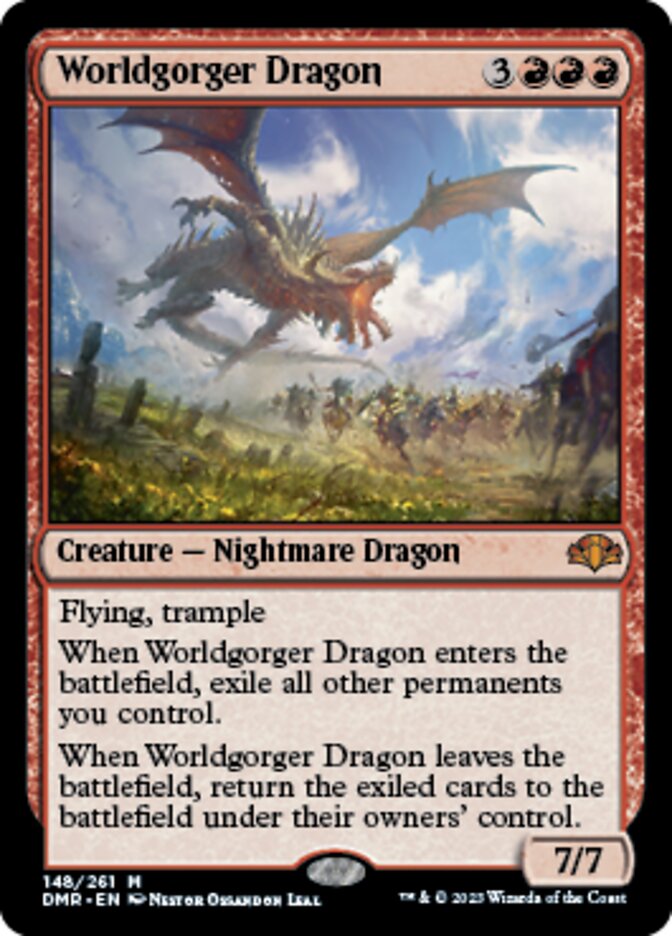 Worldgorger Dragon [Dominaria Remastered] | Exor Games New Glasgow