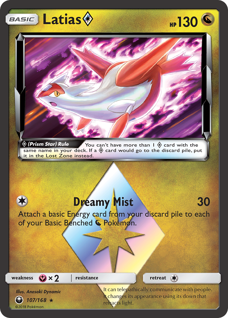 Latias (107/168) (Prism Star) [Sun & Moon: Celestial Storm] | Exor Games New Glasgow