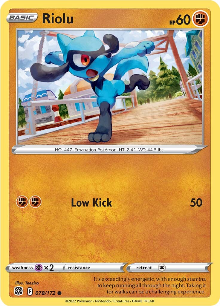 Riolu (078/172) [Sword & Shield: Brilliant Stars] | Exor Games New Glasgow