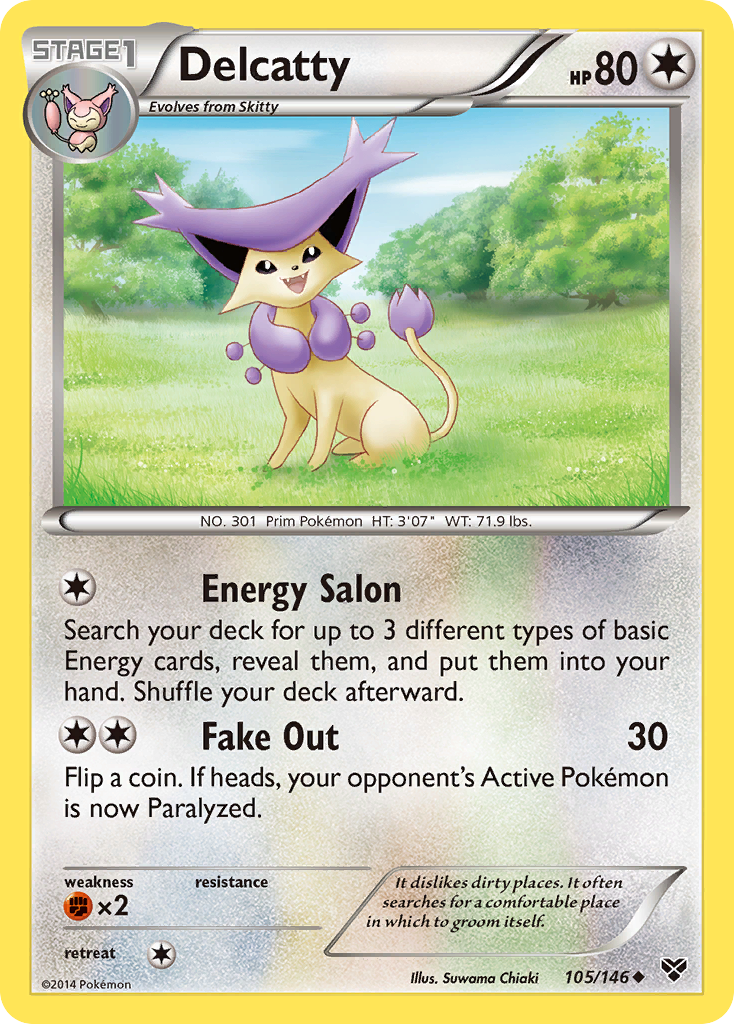 Delcatty (105/146) [XY: Base Set] | Exor Games New Glasgow