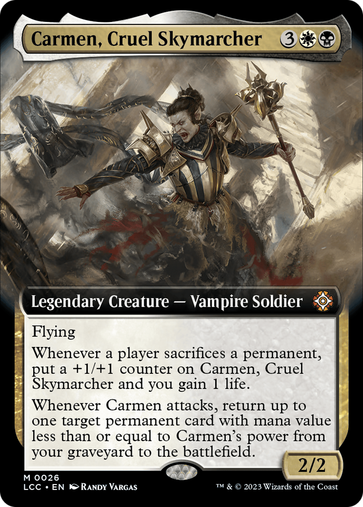 Carmen, Cruel Skymarcher (Extended Art) [The Lost Caverns of Ixalan Commander] | Exor Games New Glasgow